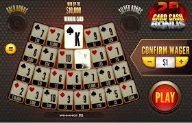 Slot Game 25 Card Cash Bonus